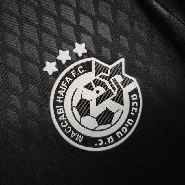 Kit Infantil Maccabi II 23/24 - Adidas - Preto com detalhes em branco