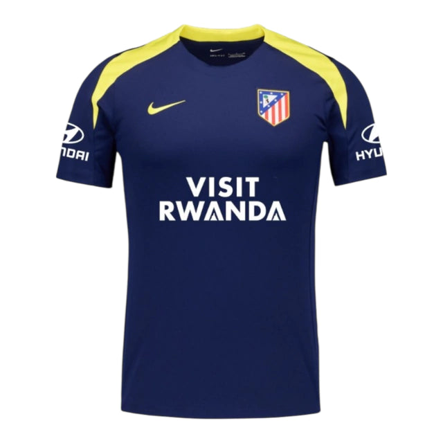 Camisa Atlético de Madrid Treino 25/26 - Torcedor Nike Masculina - Azul e amarela