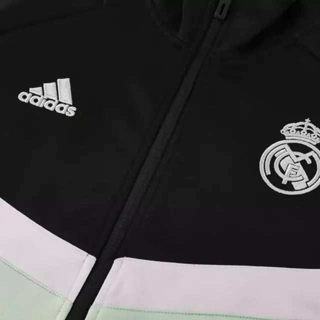 Jaqueta Corta-Vento Real Madrid 25/26 - Masculina Adidas - Verde e preta