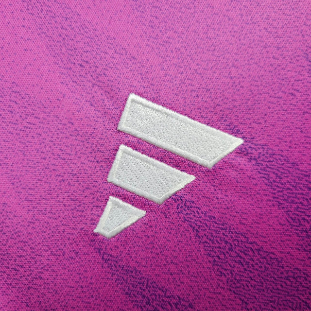 Camisa Seleção da Alemanha II 24/25 -  Adidas Feminina - Rosa com detalhes em roxo
