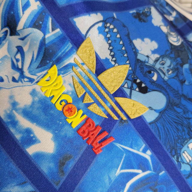Camisa Japão Edição especial Anime 24/25 - Jogador Adidas Masculina - Azul com desenhos do Dragon Ball