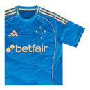 Camisa Cruzeiro III 25/26 - Torcedor Adidas Masculina - Azul com detalhes em dourado