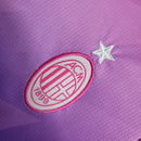 Kit Infantil AC Milan III 23/24 - Puma - Rosa com detalhes em roxo e verde