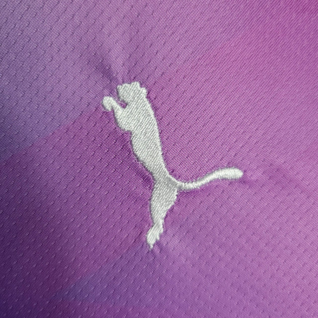 Kit Infantil AC Milan III 23/24 - Puma - Rosa com detalhes em roxo e verde