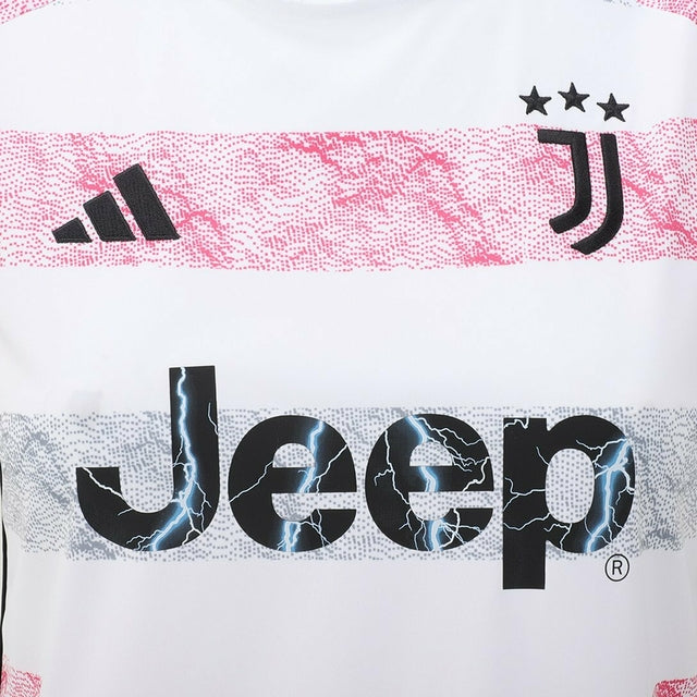 Camisa Juventus II 23/24 -  Adidas Feminina - Branca com detalhes em rosa