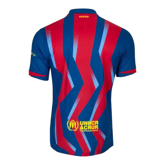 Camisa Barcelona IV 25/26 - Torcedor Nike Masculina - Azul e vermelha