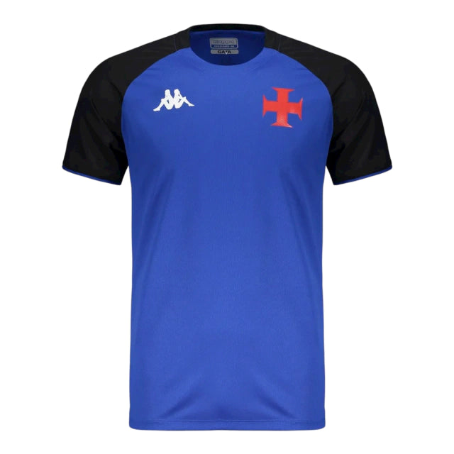 Camisa Vasco da Gama Goleiro Treino 25/26 - Torcedor Kappa Masculina - Azul e preta