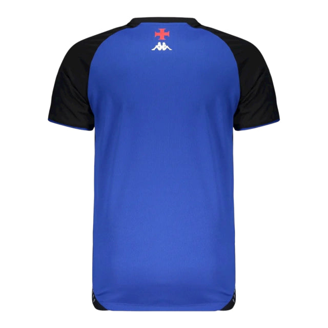 Camisa Vasco da Gama Goleiro Treino 25/26 - Torcedor Kappa Masculina - Azul e preta
