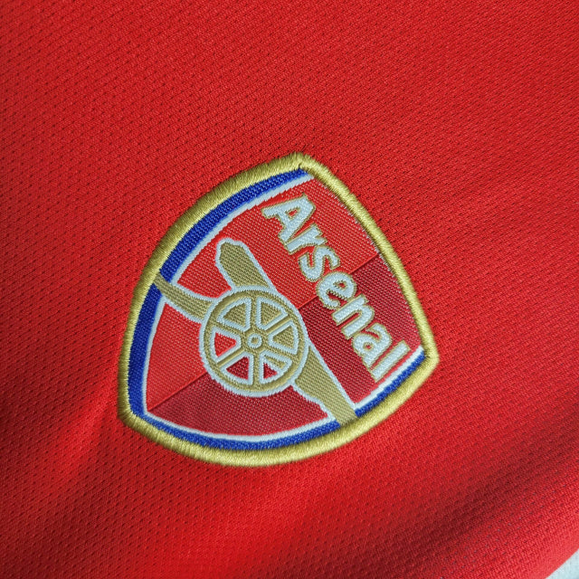 Kit Infantil Retrô Arsenal I 2002/2004 - Nike - Vermelho com detalhes em branco