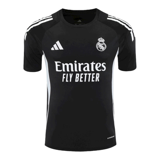 Camisa Real Madrid Treino 25/26 - Torcedor Adidas Masculina - Preta