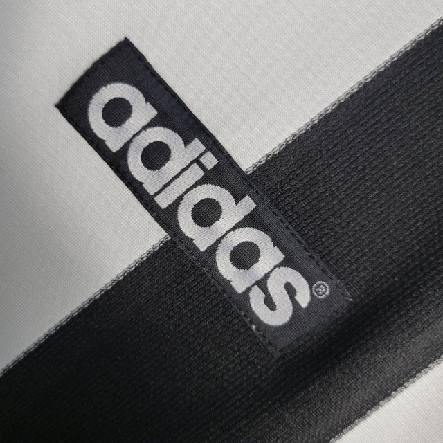 Camisa Newcastle Retrô 97/99 - Adidas Masculina - Branca com listras pretas