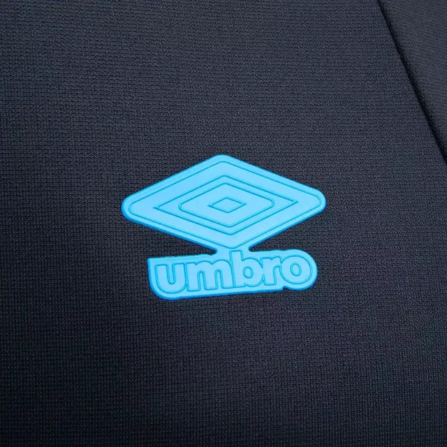 Jaqueta Corta-Vento Grêmio 25/26 - Masculina Umbro - Cinza com detalhes em azul