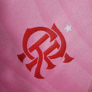 Camisa Flamengo 23/24 - Torcedor Masculina - Rosa com detalhes em vermelho