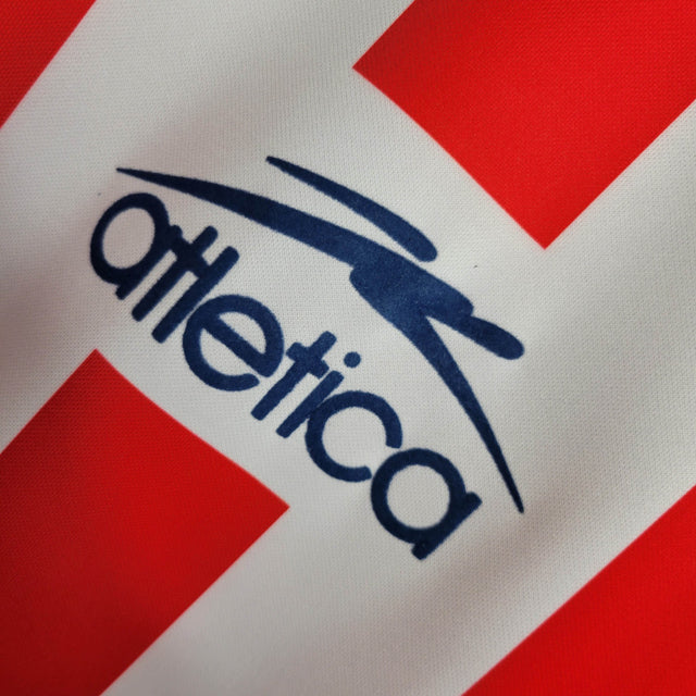 Camisa Retrô Chivas Guadalajara 2002/2003 - Masculina Atlética - Branca com detalhes em vermelho e azul