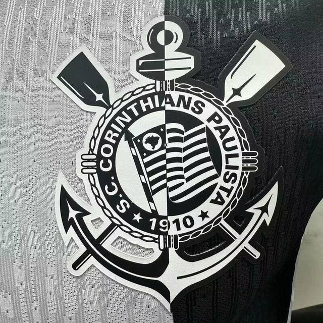 Camisa Corinthians III 24/25 - Jogador Nike Masculina - Branca e preta