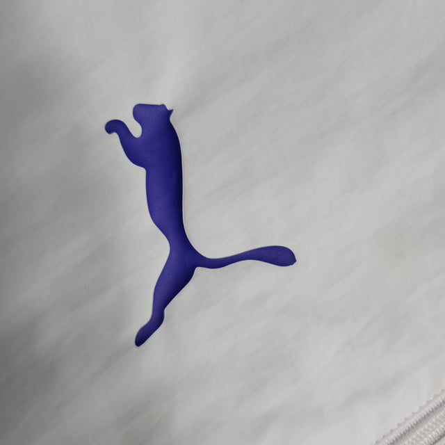 Jaqueta Corta-Vento Al-Hilal 23/24 dupla face - Masculina Puma - Azul e branca