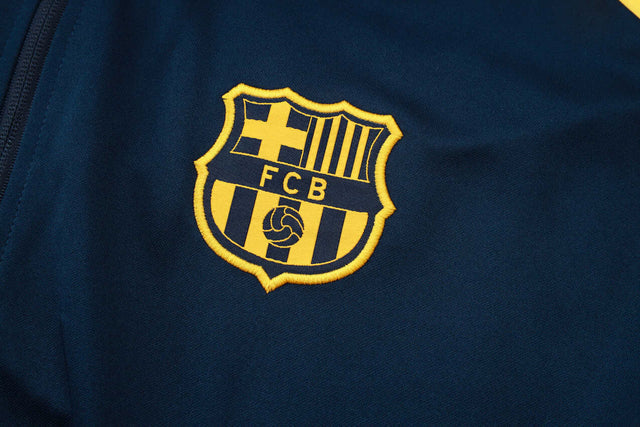 Jaqueta Corta-Vento Barcelona 25/26 - Masculina Nike - Azul com detalhes em vermelho e amarelo