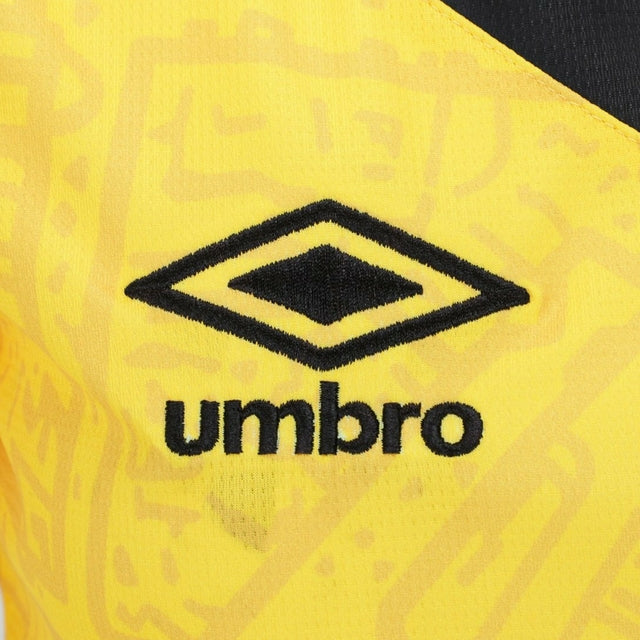 Camisa Santos III 24/25 -  Umbro Feminina - Amarela com detalhes em preto