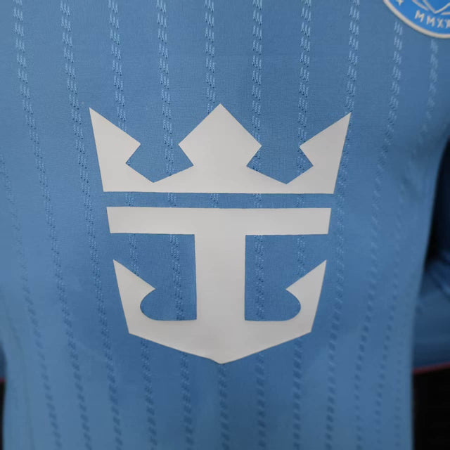 Camisa Inter Miami III 25/26 manga longa - Jogador Adidas Masculina - Azul