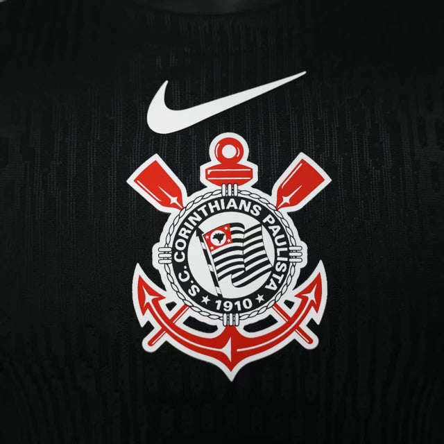 Camisa Corinthians II 25/26 - Jogador Nike Masculina - Preta e branca