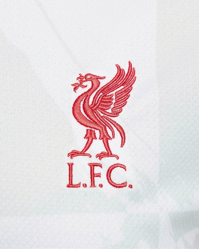 Camisa Liverpool III 24/25 -  Nike Feminina - Branca com detalhes em vermelho e cinza