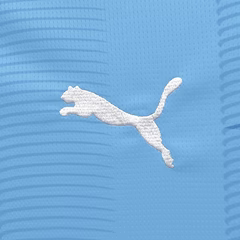 Camisa Manchester City I 23/24 -  Puma Feminina - Azul com detalhes em branco