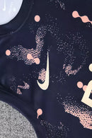 Kit Treino adulto - Camisa e Shorts - Chelsea Nike 24/25 - Azul com detalhes em salmão