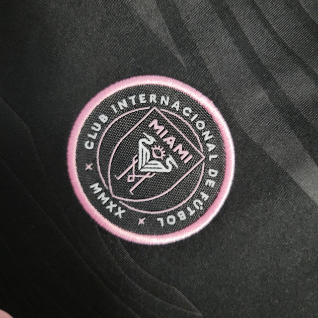 Kit Infantil Inter Miami I 24/25 - Adidas - Preto com detalhes em rosa