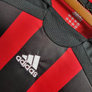 Camisa Retrô AC Milan I 2006/2007 manga longa - Masculina Adidas - Preta e vermelha