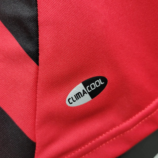 Camisa Retrô AC Milan I 2007/2008 manga longa - Masculina Adidas - Vermelha e preta