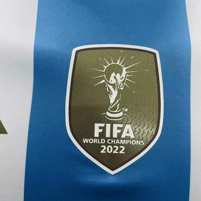 Camisa Seleção Argentina I 24/25 manga longa - Jogador Adidas Masculina - Branca e azul