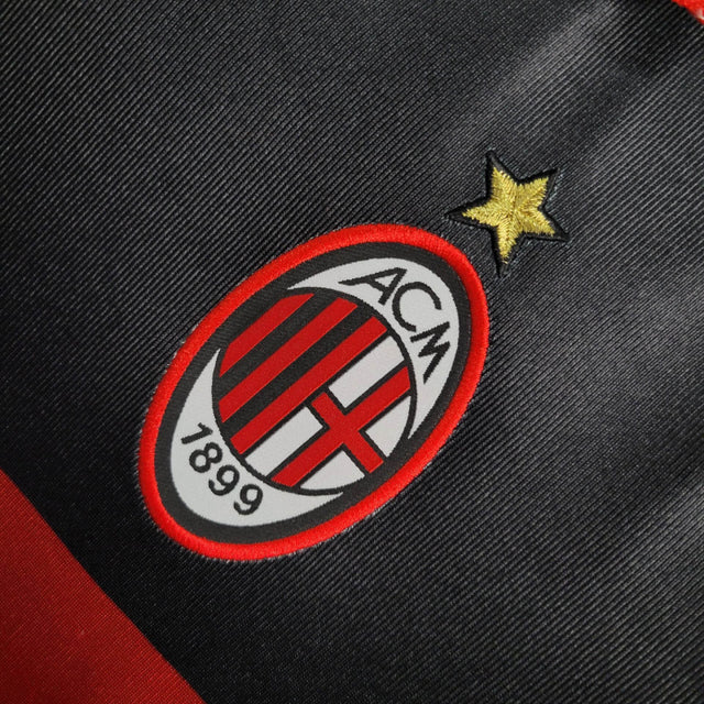 Camisa Retrô AC Milan III 1998/1999 - Masculina Adidas - Preta com detalhes em vermelho