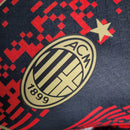 Camisa AC Milan Edição especial 23/24 - Jogador Puma Masculina - Preta e vermelha com detalhes em dourado