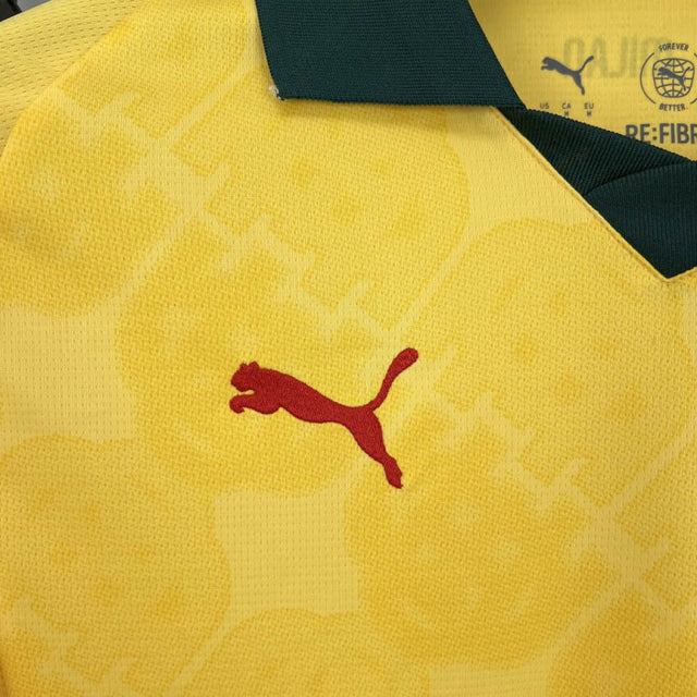 Camisa AC Milan III 25/26 - Torcedor Puma Masculina - Amarela com detalhes em verde