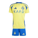 Kit Infantil Al-Nassr I 24/25 - Adidas - Amarelo e azul