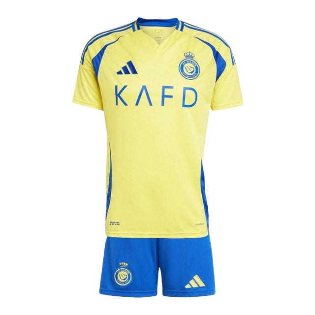 Kit Infantil Al-Nassr I 24/25 - Adidas - Amarelo e azul