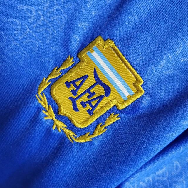 Kit Infantil Seleção da Argentina I 23/24 - Adidas - Azul com detalhes em preto