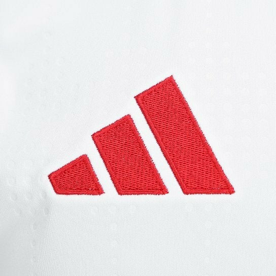 Camisa Internacional II 25/26 -  Adidas Feminina - Branca com detalhes em vermelho
