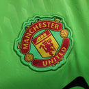 Camisa Manchester United Goleiro 23/24 - Torcedor Adidas Masculina - Verde com detalhes em branco e preto