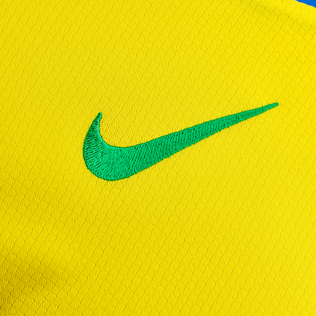 Camisa Seleção Brasileira I 25/26 -  Nike Feminina - Amarela com detalhes em verde