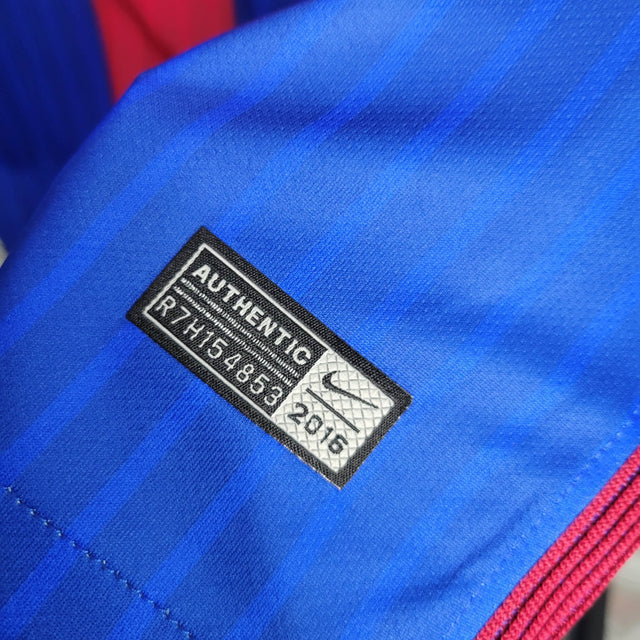 Camisa Retrô Barcelona I 16/17 - Masculina Nike - Azul e vermelha