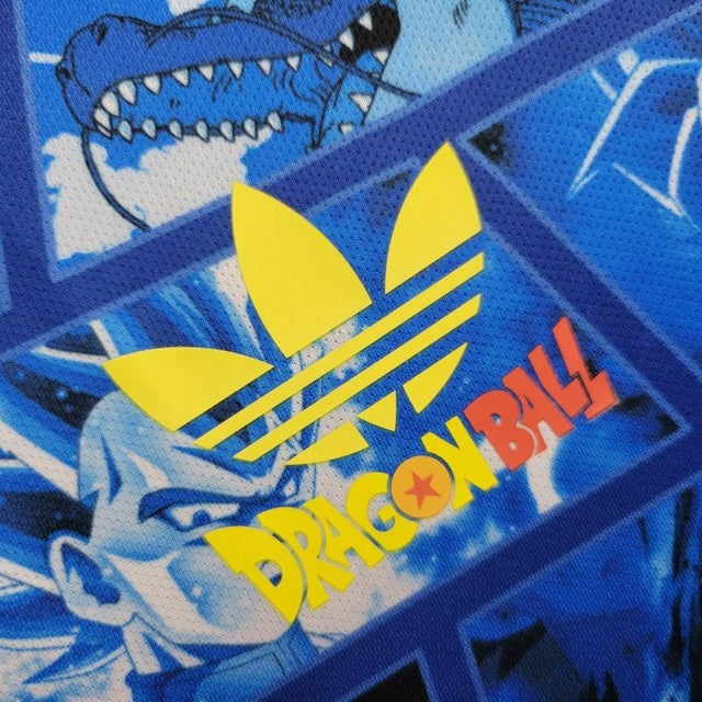 Camisa Japão Edição especial Dragon Ball 24/25 - Torcedor Adidas Masculina - Azul com desenhos do Dragon Ball