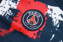 Conjunto Paris Saint German Pré-jogo 24/25 - Masculino Nike - Azul com detalhes em vermelho e branco