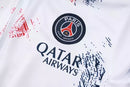 Conjunto Paris Saint German II 24/25 - Masculino Nike - Branco com detalhes em vermelho e azul