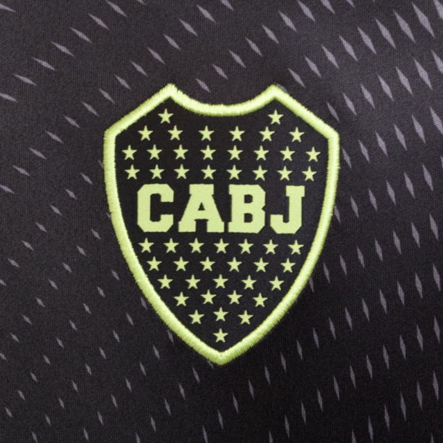 Camisa Boca Juniors Goleiro 25/26 - Torcedor Adidas Masculina - Preta com detalhes em cinza e verde