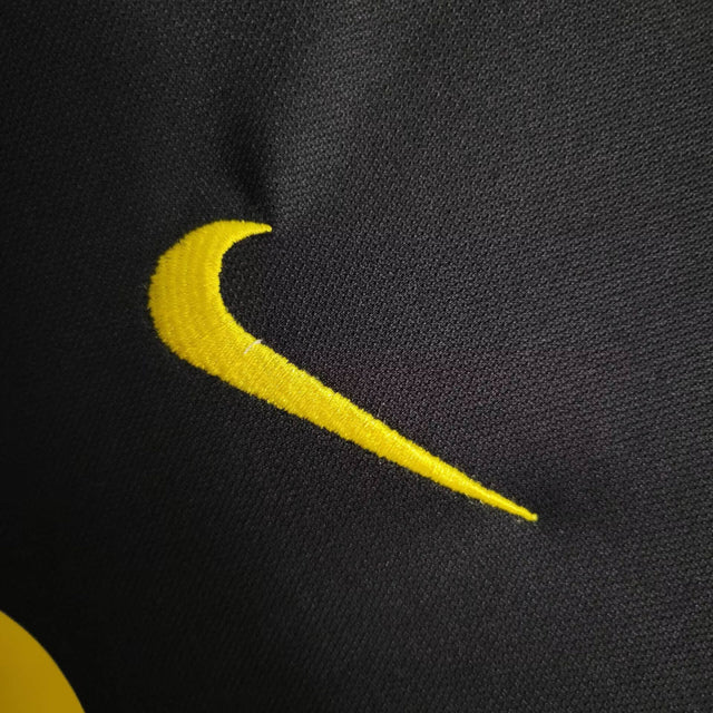 Camisa Barcelona 23/24 Polo - Torcedor Nike Masculina - Preta com detalhes em azul e vermelho