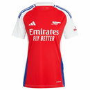 Camisa Arsenal I 24/25 -  Adidas Feminina - Vermelha com detalhes em branco