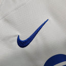 Camisa Barcelona II 23/24 -  Nike Feminina - Branca com detalhes em vermelho e azul