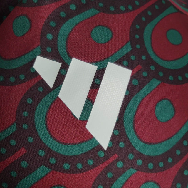 Camisa Seleção do México I 24/25 - Jogador Adidas Masculina - Vinho com detalhes em vermelho e verde