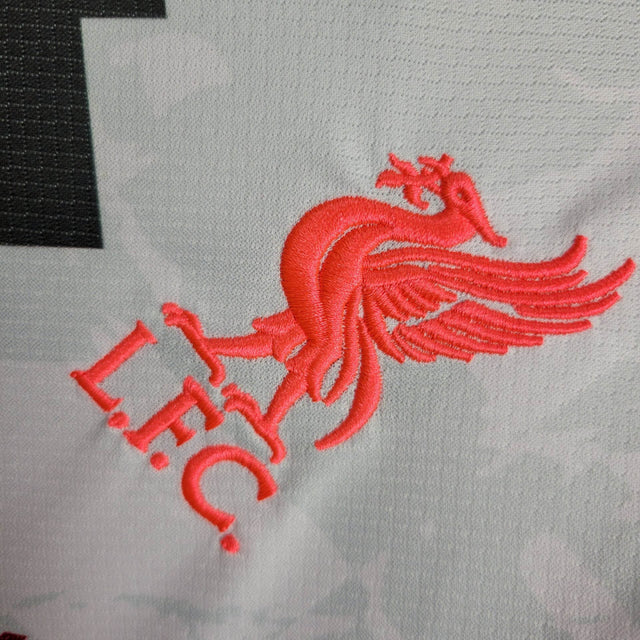 Camisa Liverpool Edição especial 24/25 - Torcedor Nike Masculina - Branca com detalhes em preto e vermelho